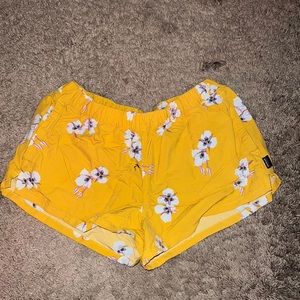 Patagonia Yellow floral shorts